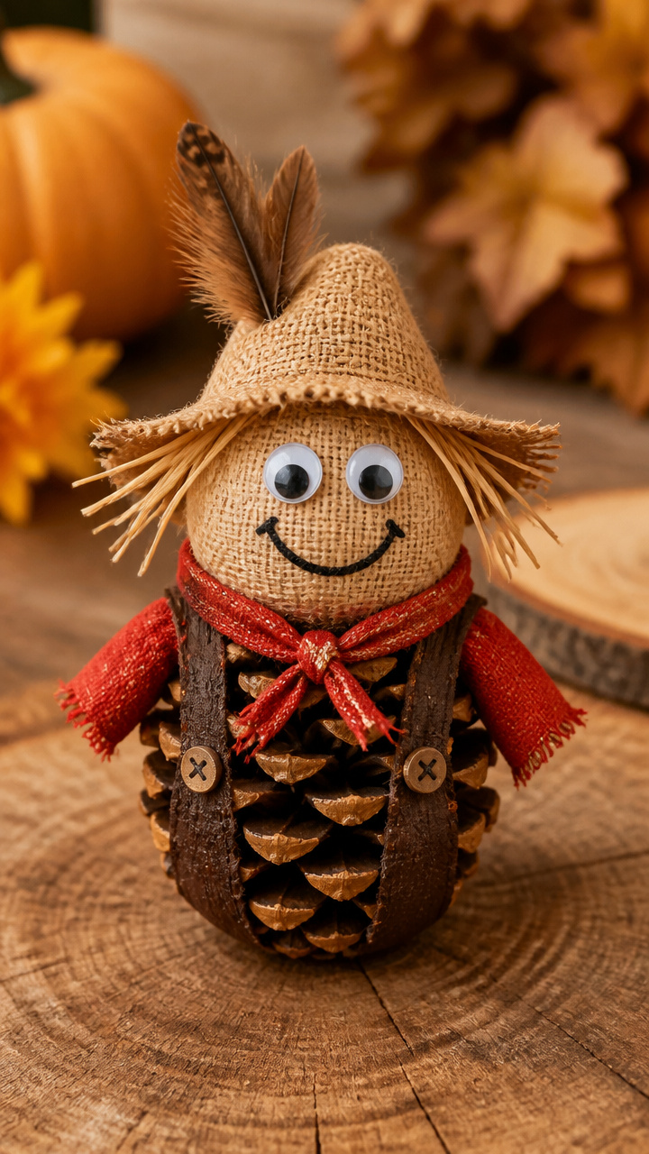 Scarecrow Pinecone Body