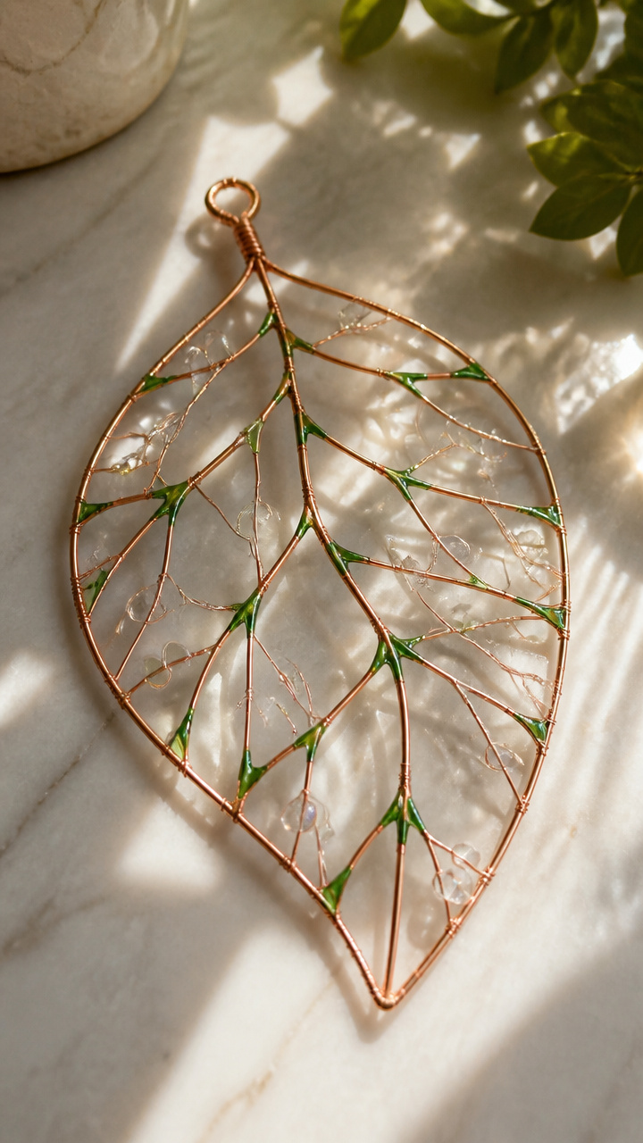 Wire Frame Leaf Sculptures