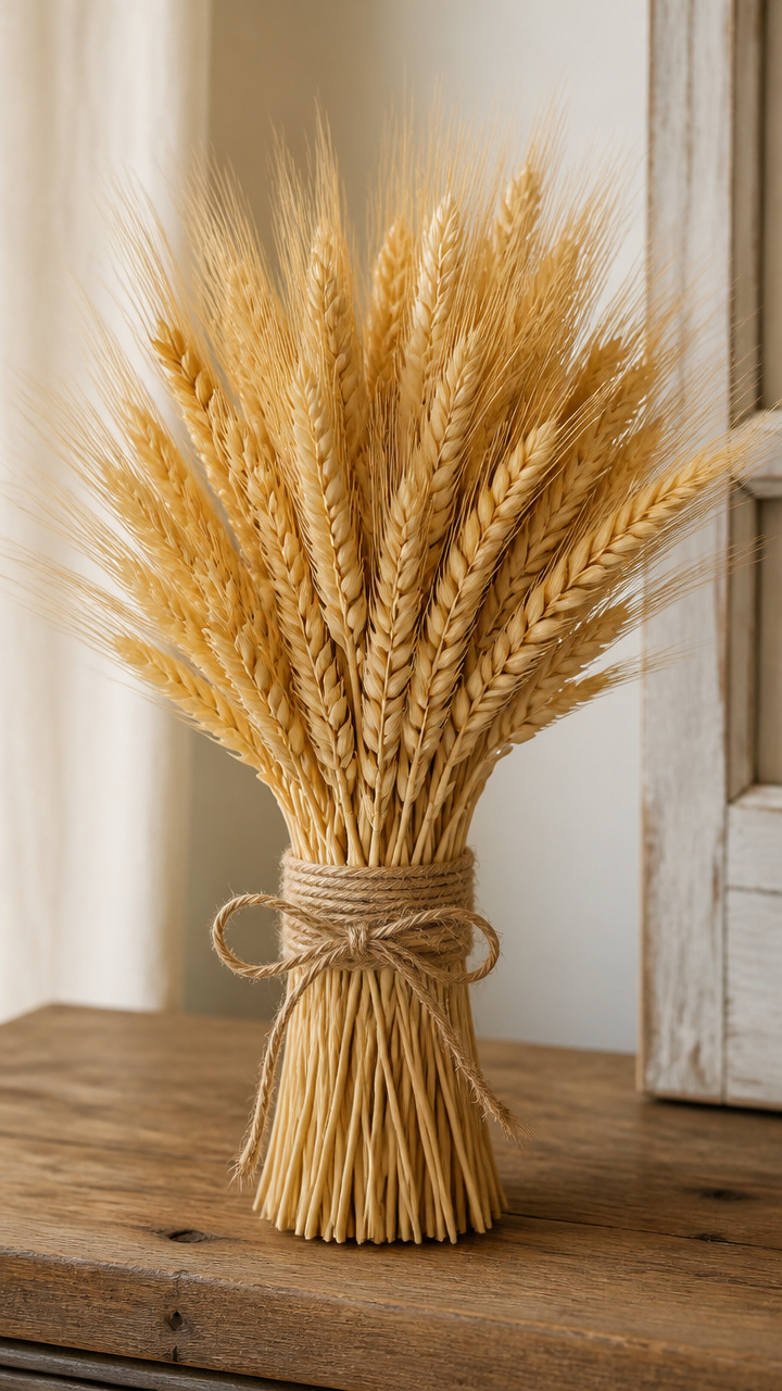 Woven Wheat Stem Bouquet
