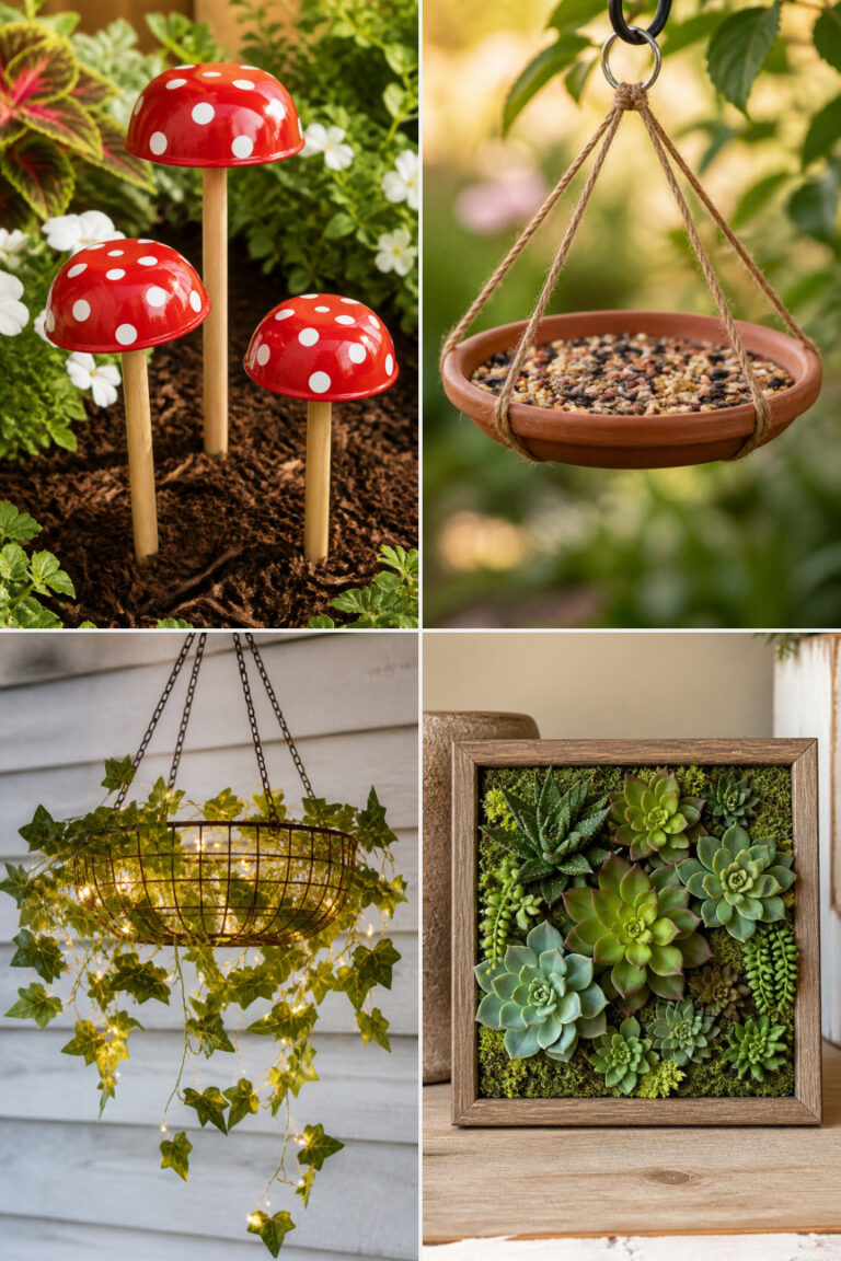 15 DIY Garden Crafts You Can Make From Dollar Store Supplies