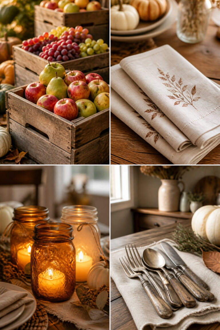 15 Farmhouse Thanksgiving Table Decor Ideas for a Cozy Fall Dinner