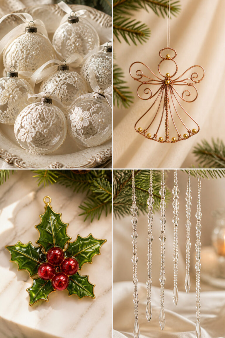 15 Handmade Christmas Ornament Crafts That Look Store-Bought