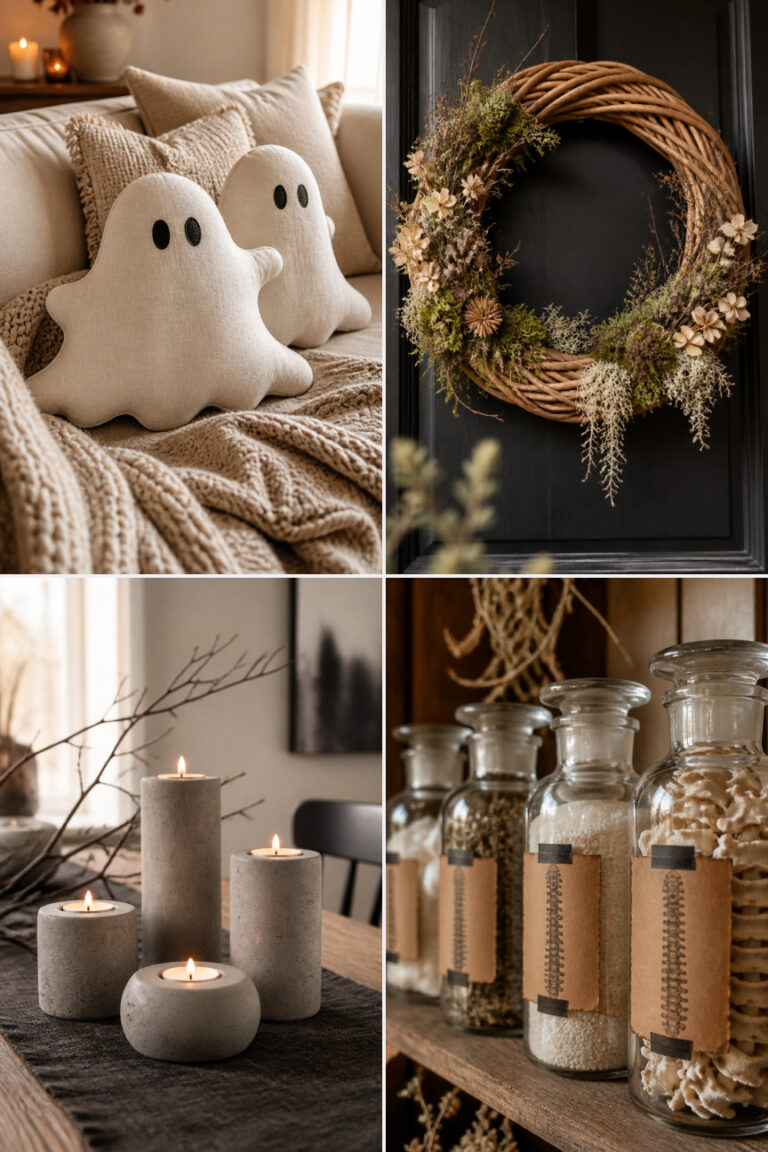 15 Neutral Halloween Home Decor Ideas That Still Feel Spooky