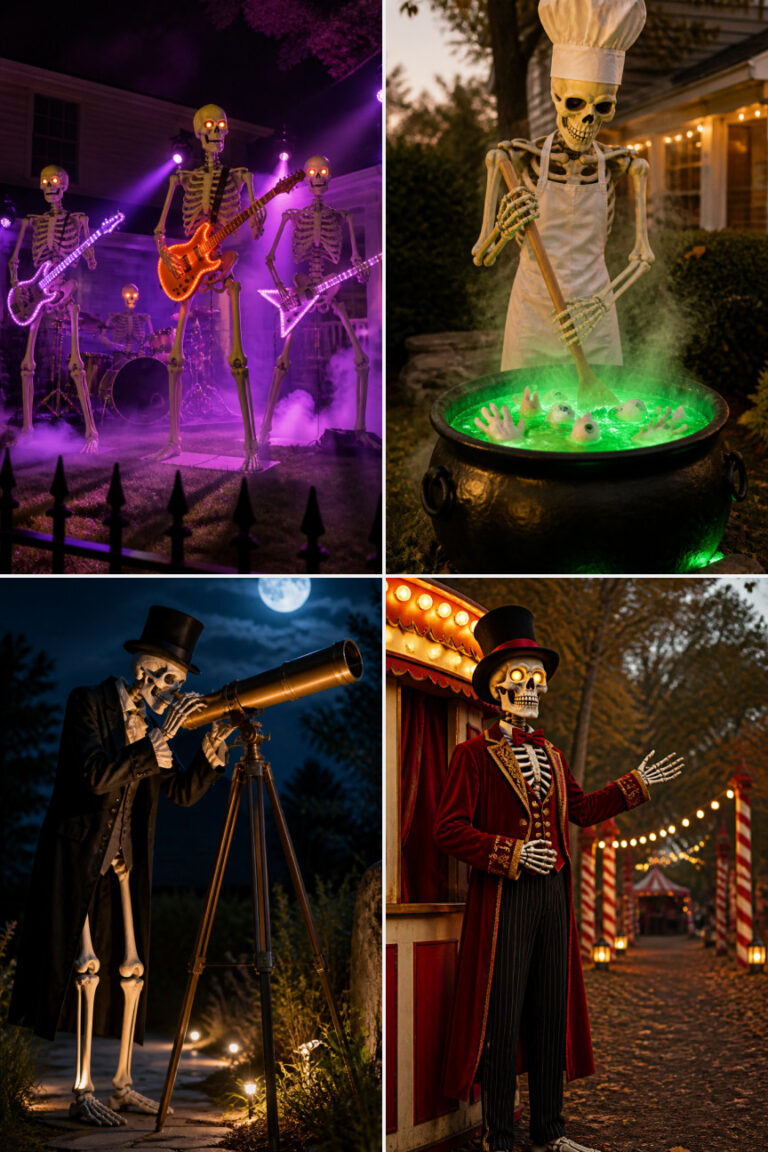 15 Oversized Skeleton Halloween Yard Decoration Ideas for 2026