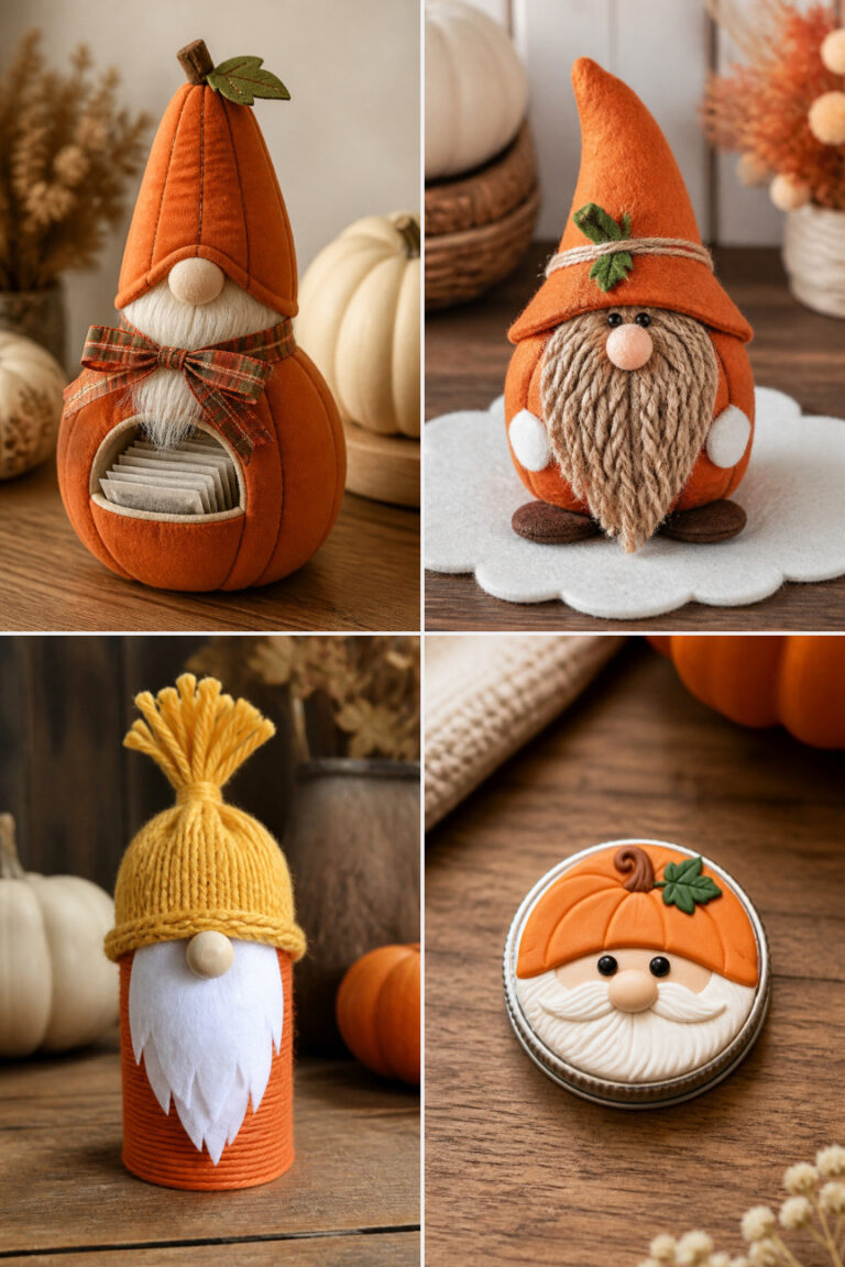 15 Pumpkin Gnome Crafts for Cozy Seasonal Charm
