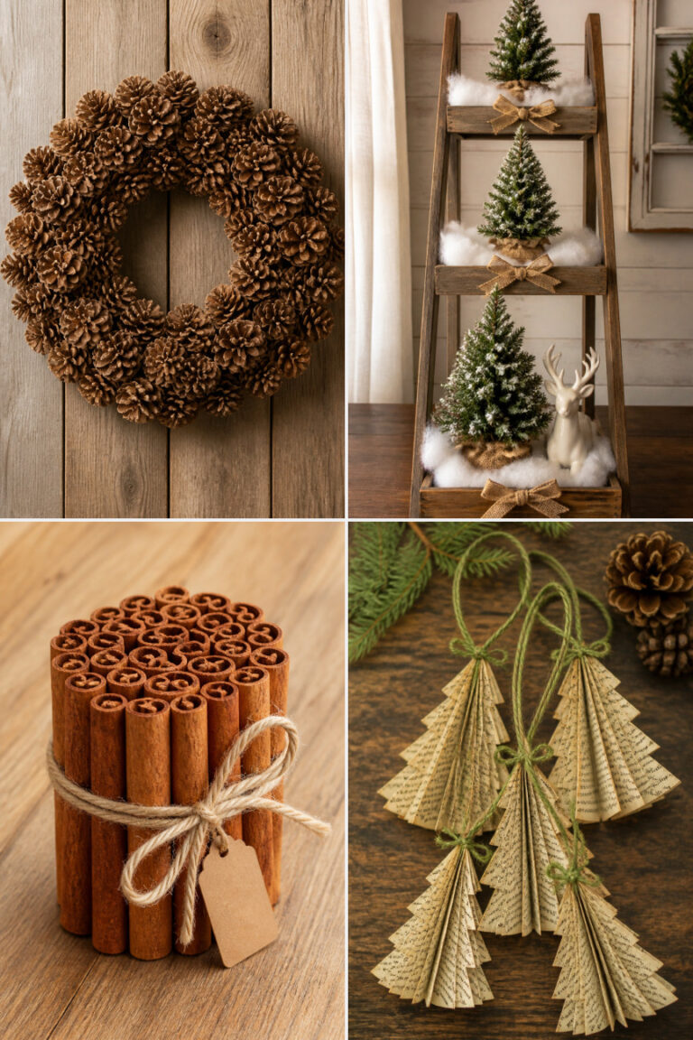 15 Rustic Farmhouse Christmas Crafts for a Cozy Holiday Home