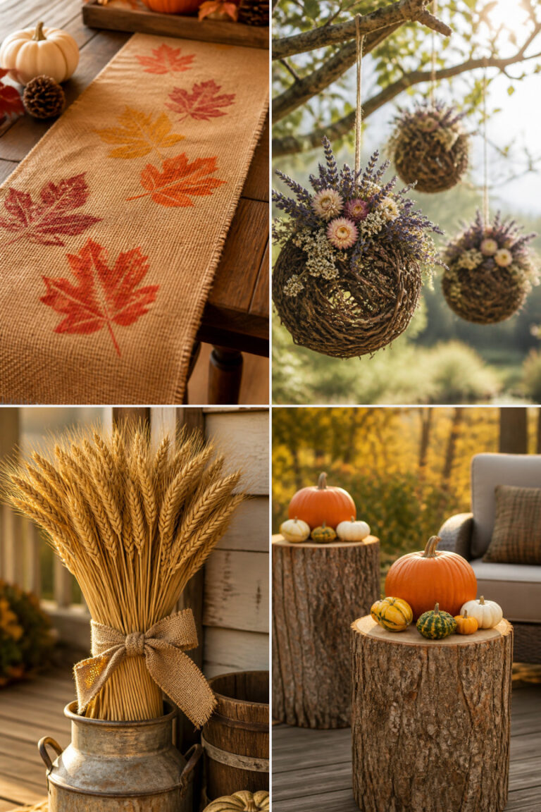 15 Rustic Outdoor Thanksgiving Decor Ideas Using Natural Elements