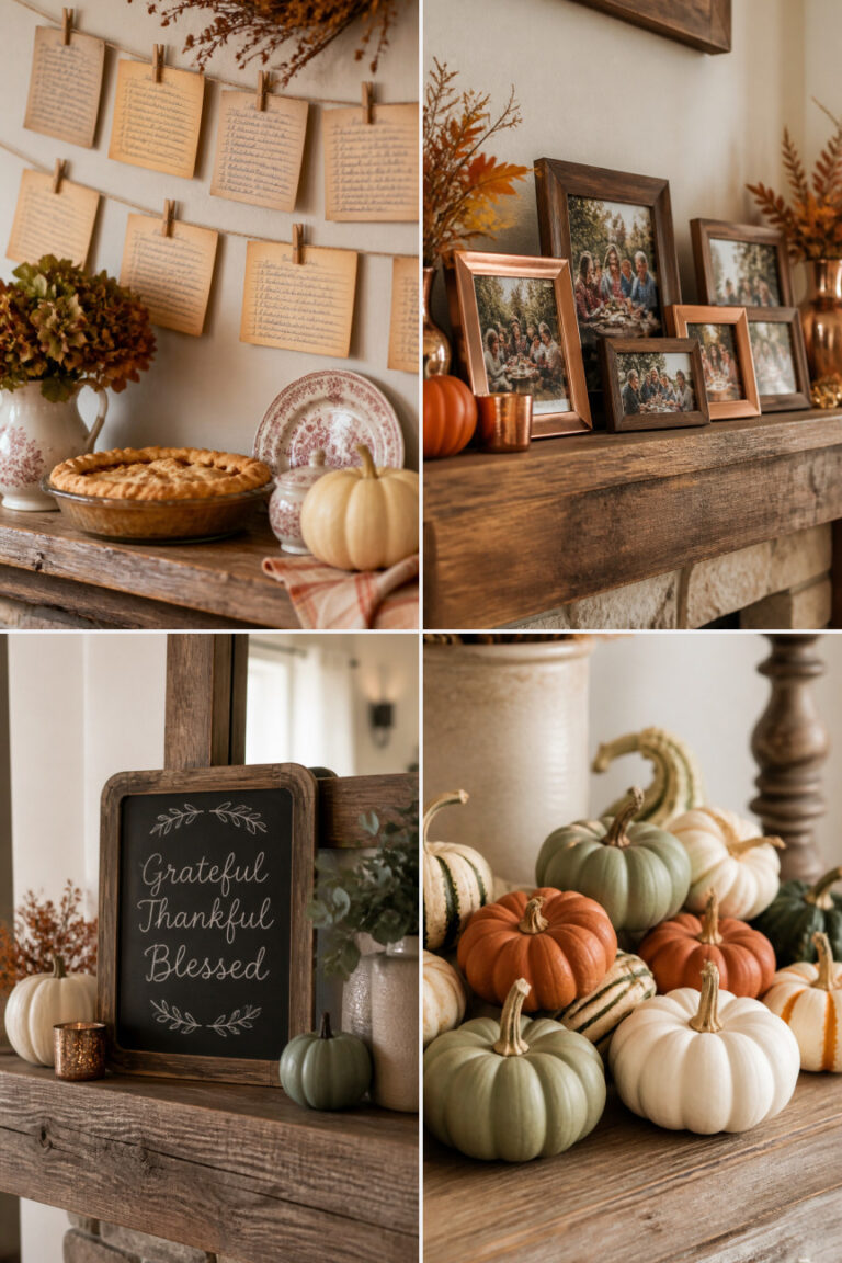 15 Thanksgiving Mantel Decor Ideas to Transition From Halloween