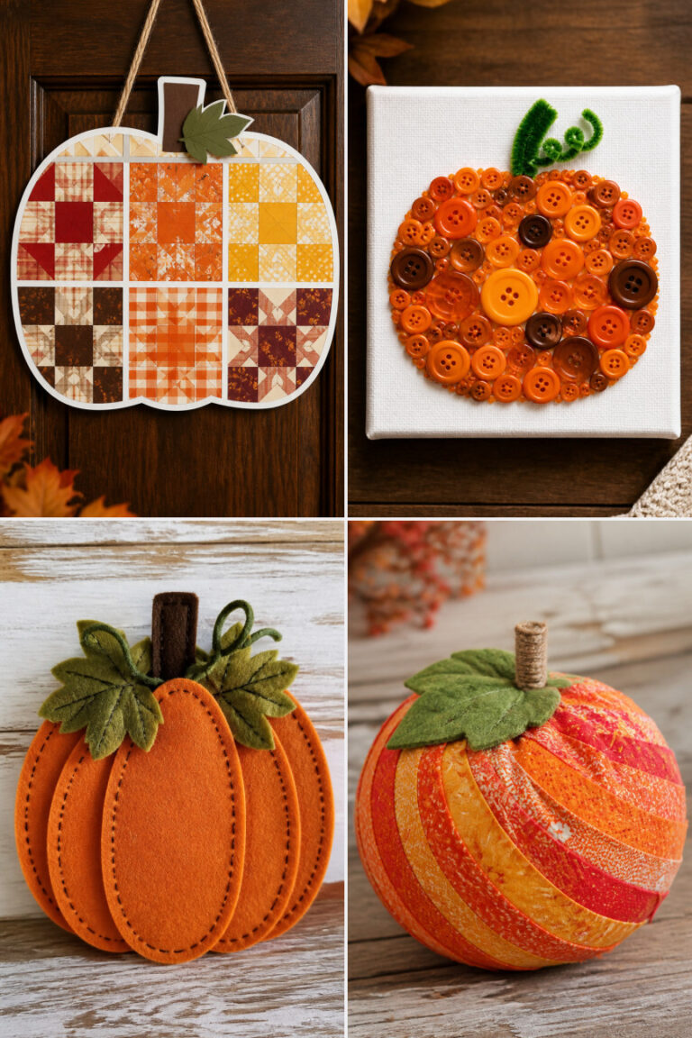 18 Pumpkin Door Hanger Crafts