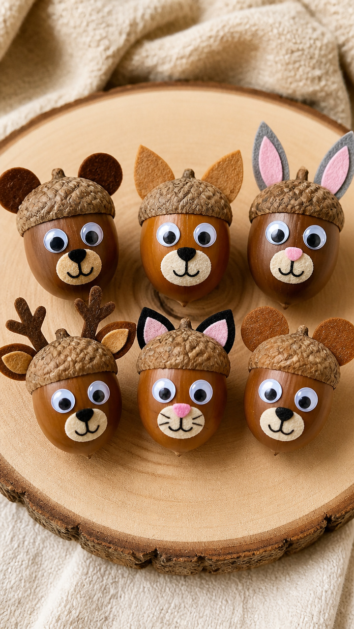 Acorn Animal Faces