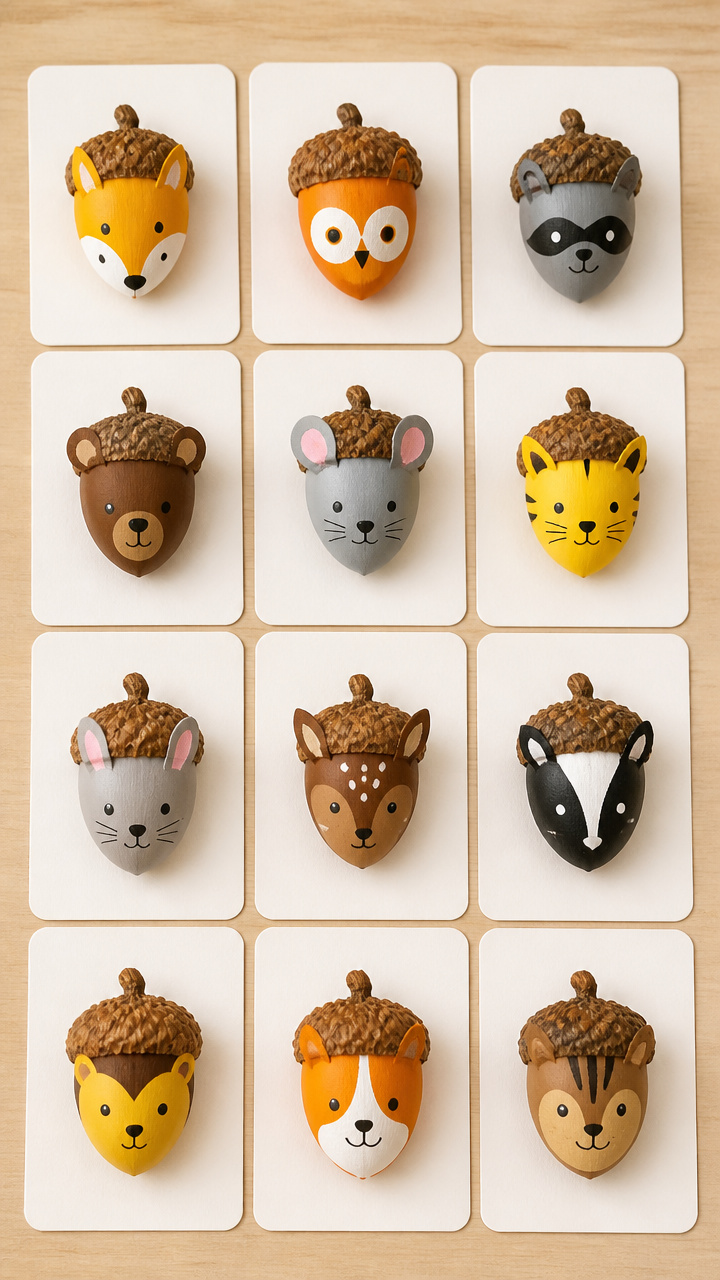 Acorn Animal Match Game