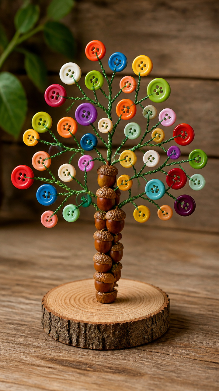 Acorn Button Tree