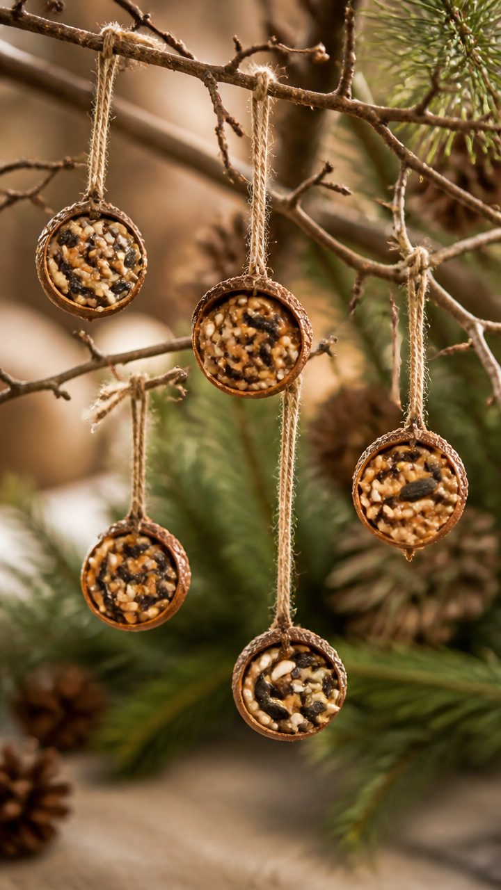 Acorn Cap Bird Feeders