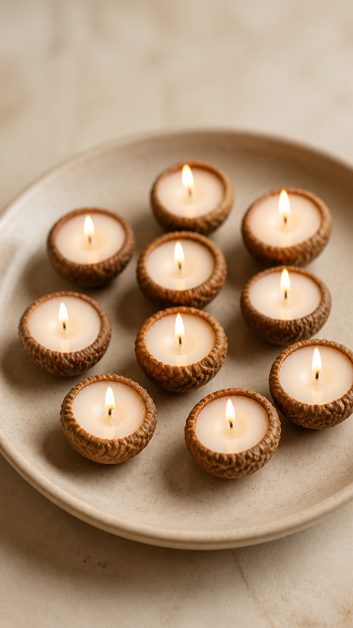 Acorn Cap Candles