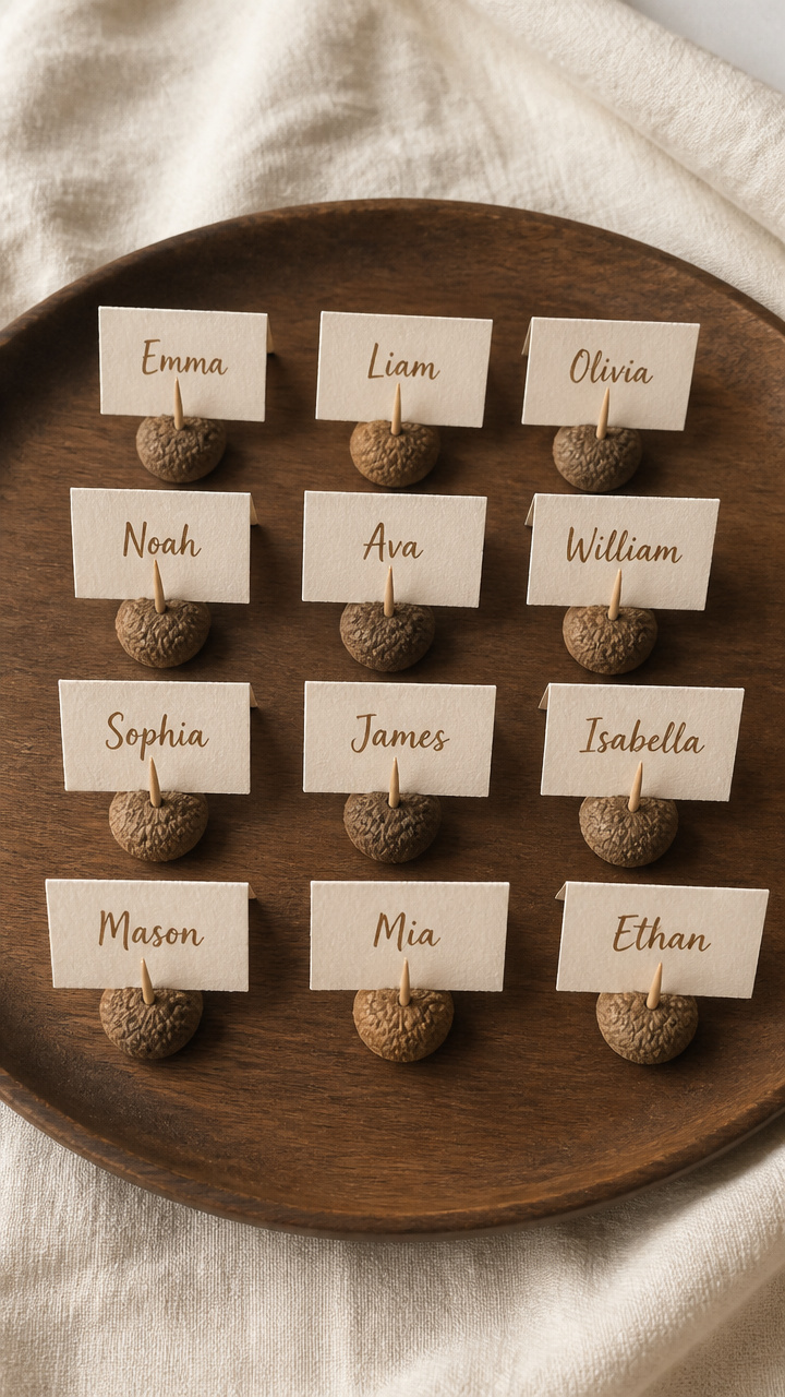 Acorn Cap Name Tags