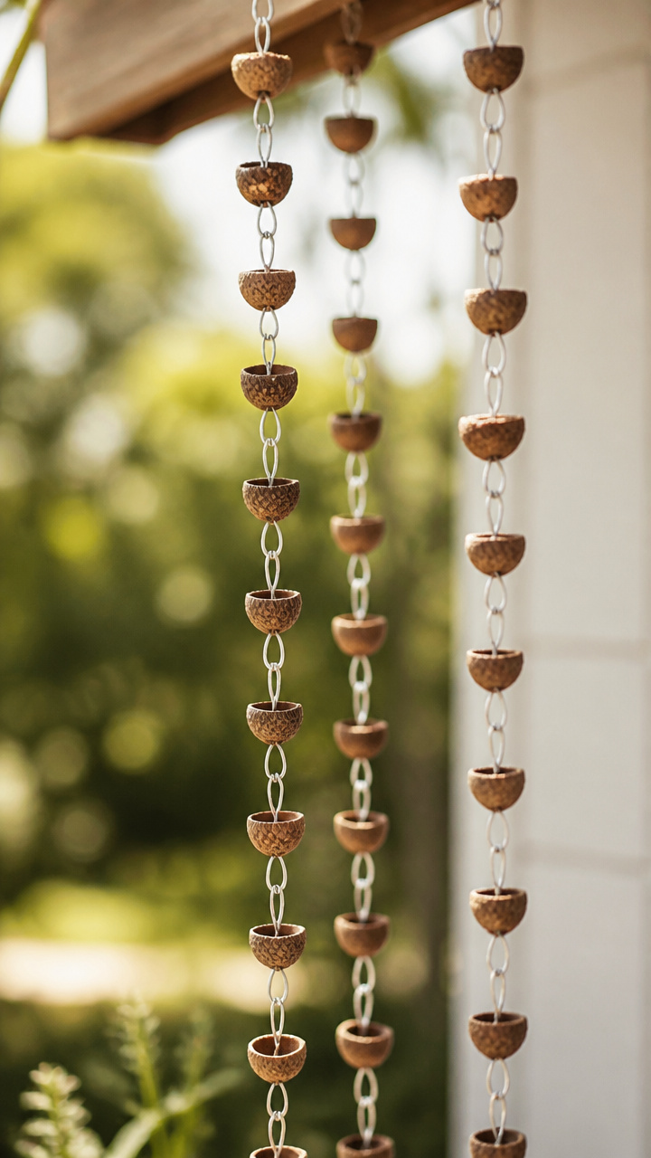 Acorn Cap Rain Chains