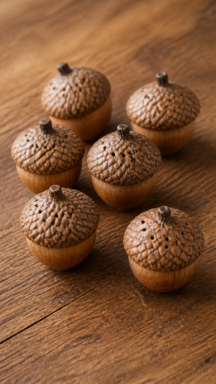 Acorn Cap Salt Shakers