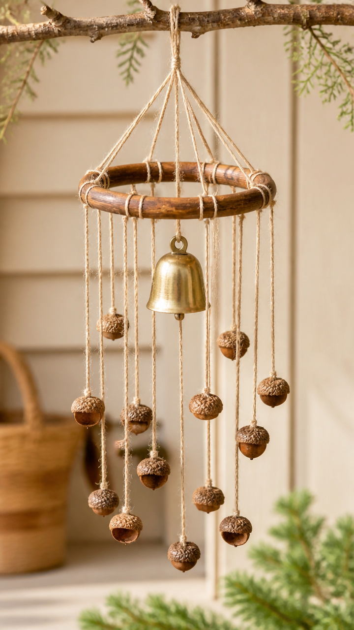 Acorn Cap Wind Chime