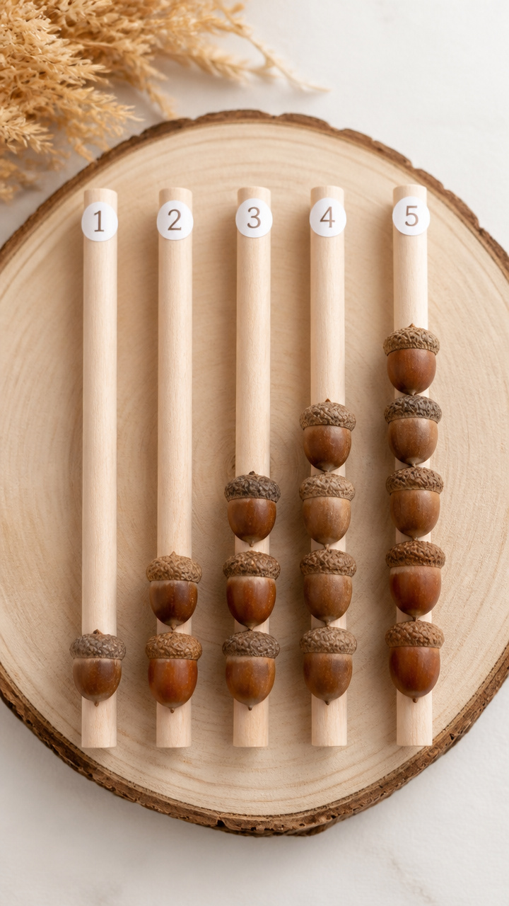 Acorn Counting Sticks