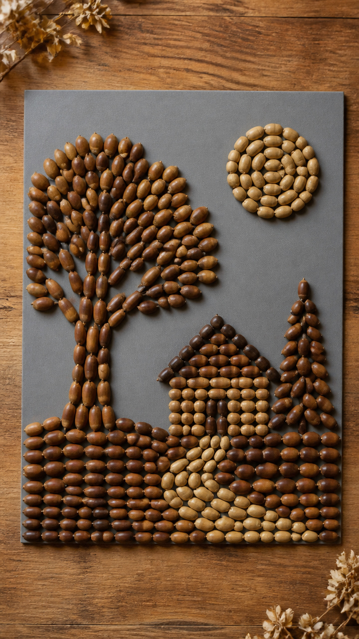 Acorn Mosaic Picture