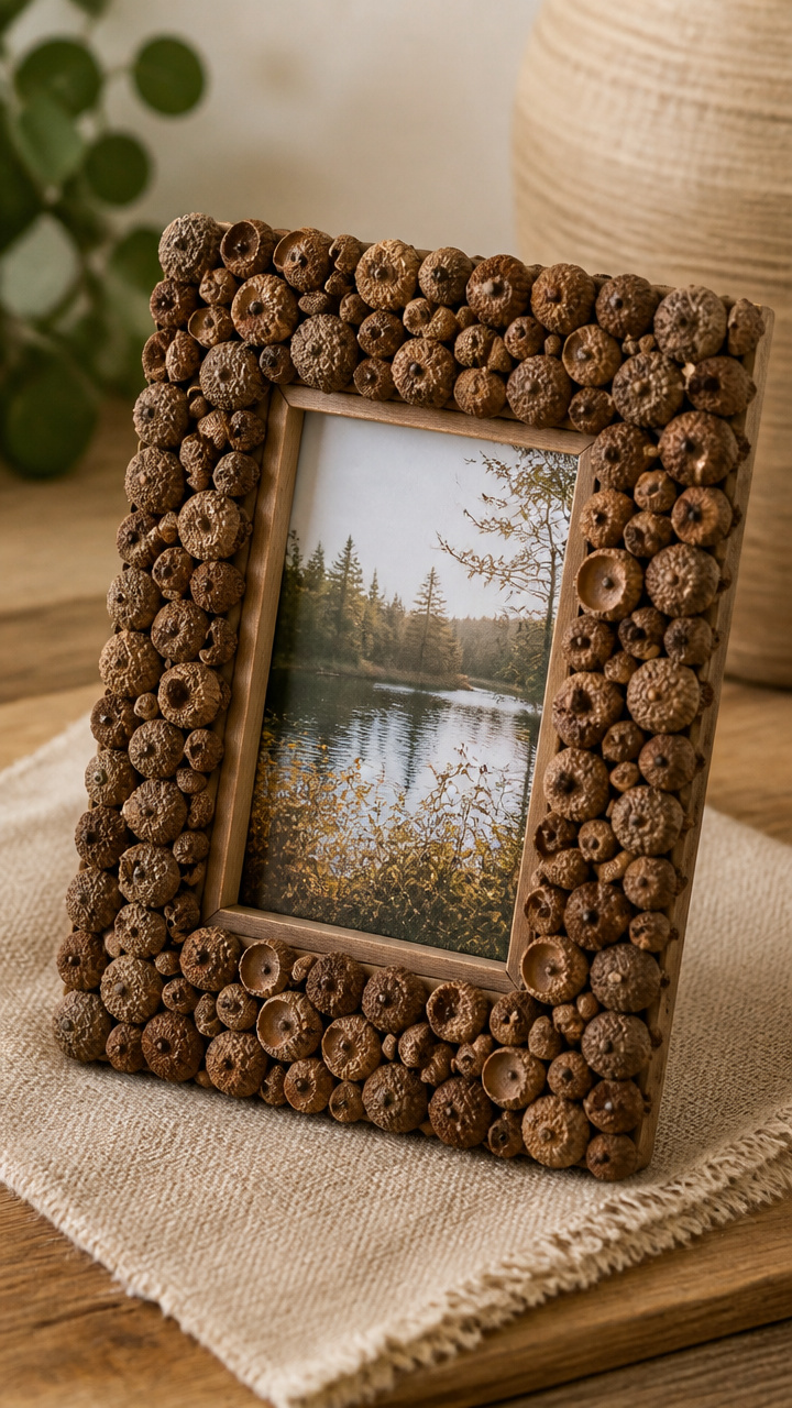 Acorn Mosaic Picture Frame