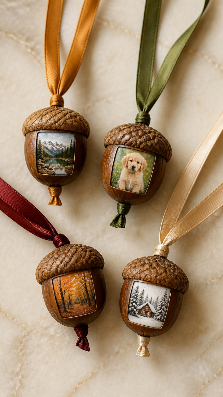 Acorn Photo Ornaments