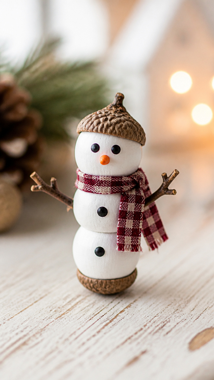 Acorn Snowmen
