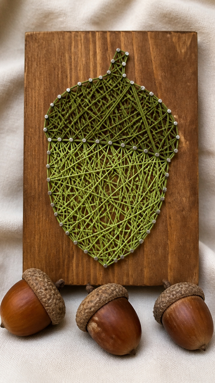 Acorn String Art
