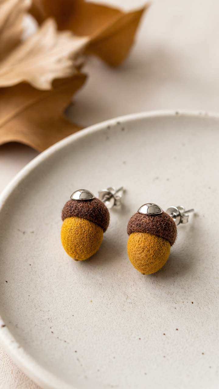 Acorn Stud Earrings