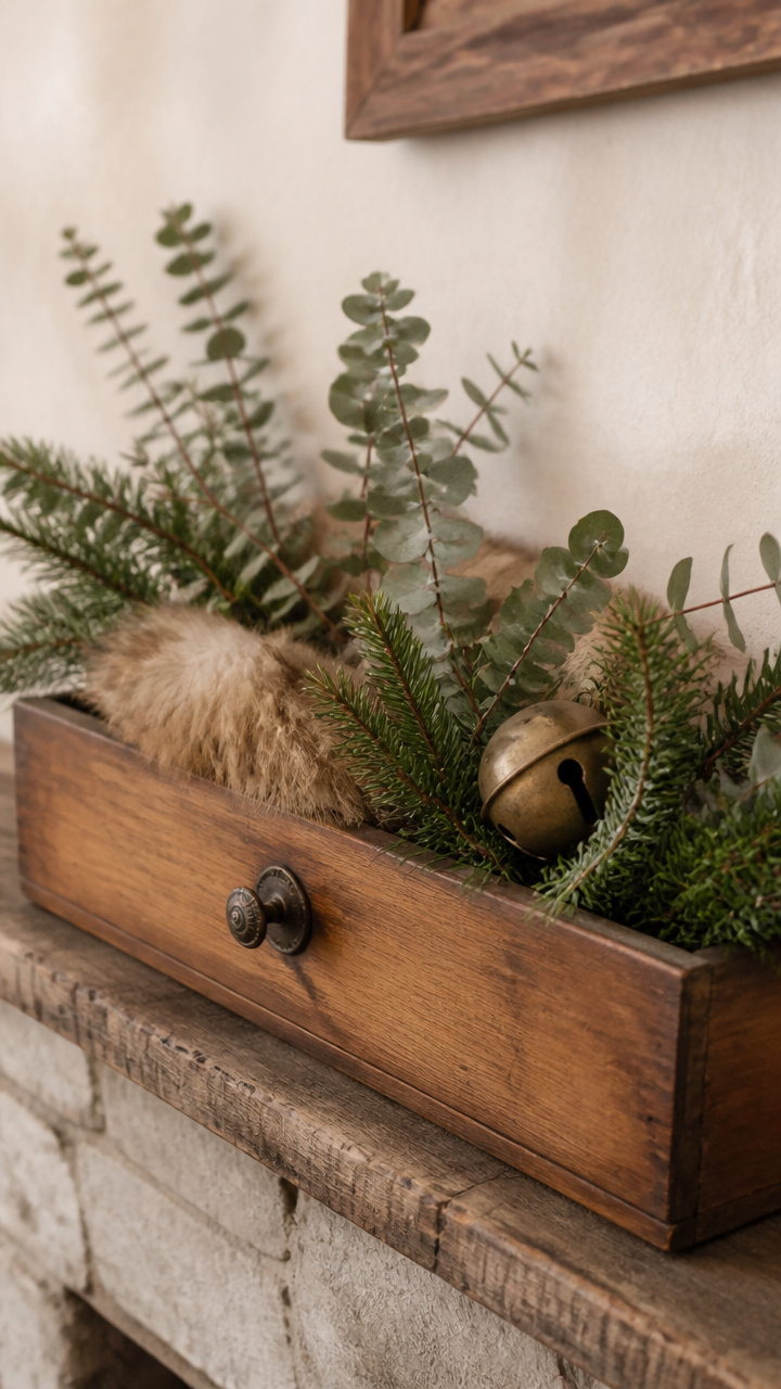 Antique Drawer Mantle Display