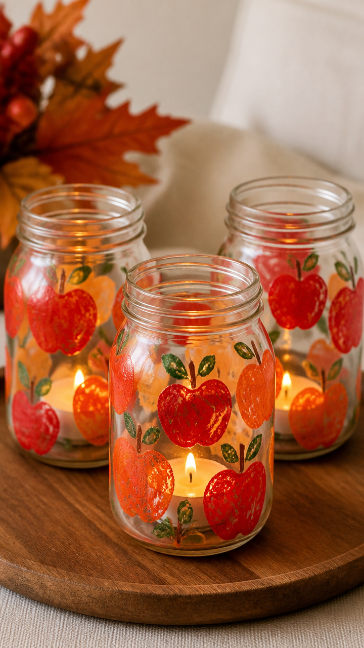 Apple Stamp Centerpieces