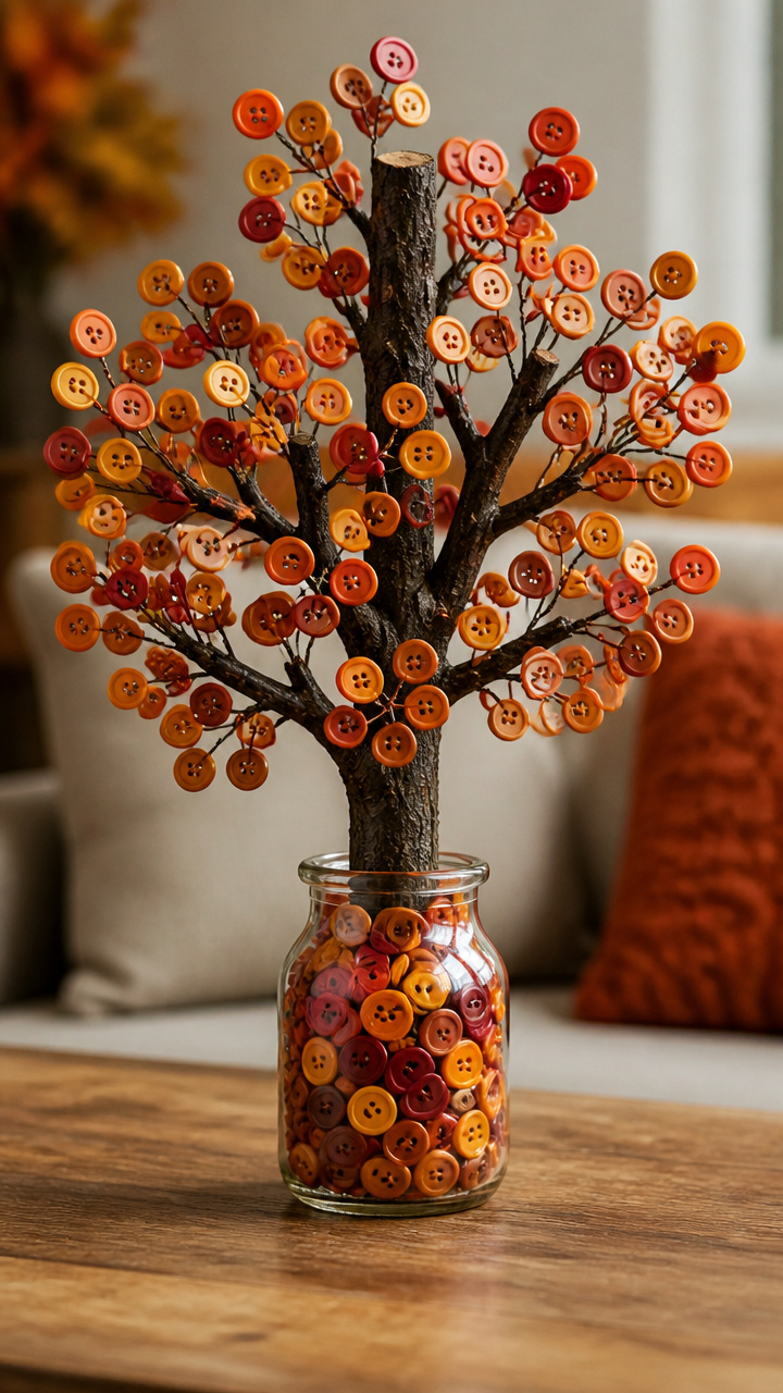 Autumn Button Tree