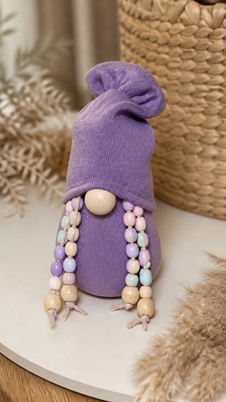 Beaded Hair Gnome