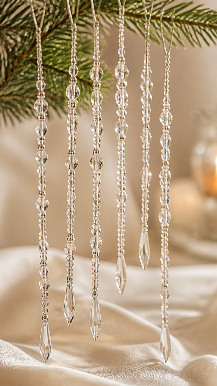 Beaded Icicle Ornaments
