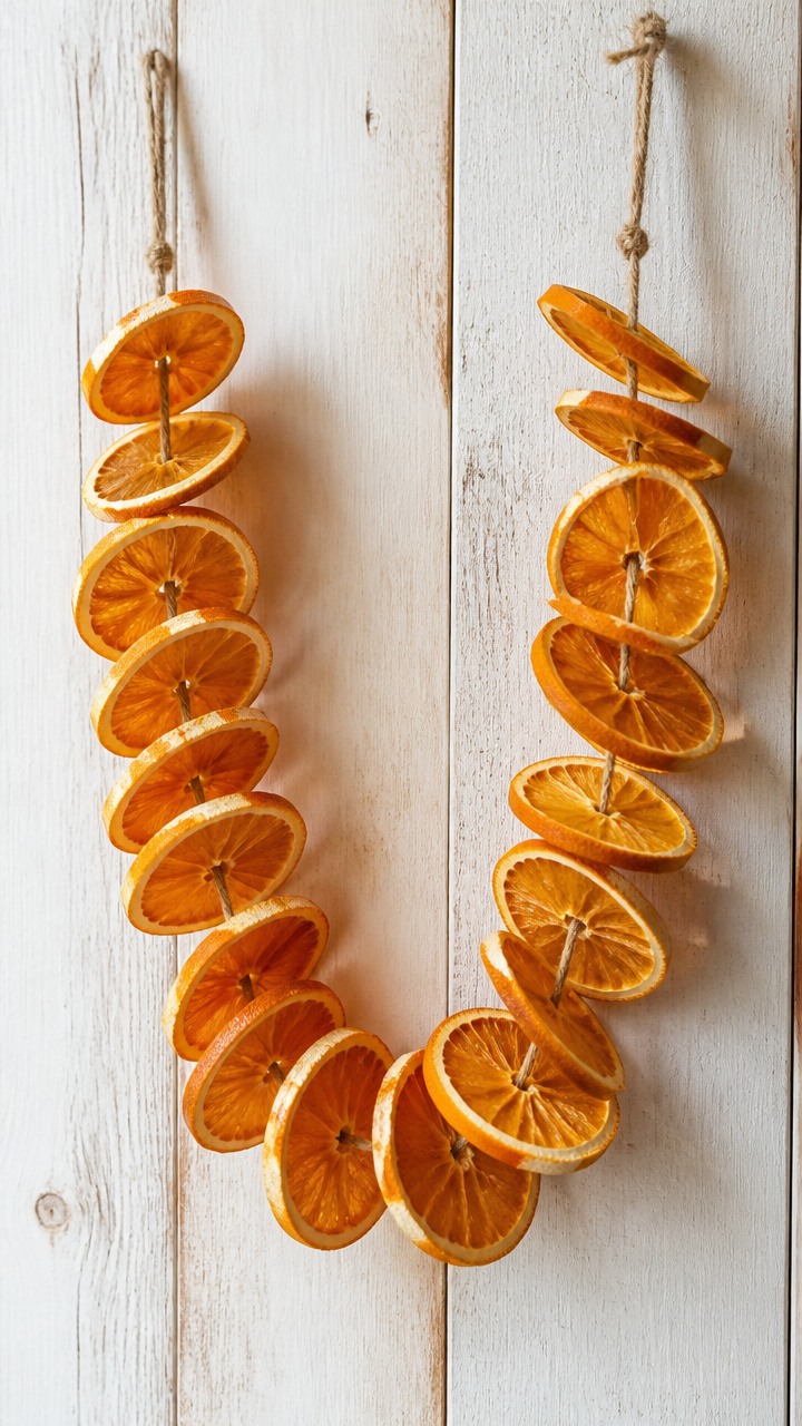 Beeswax-Dipped Citrus Garland