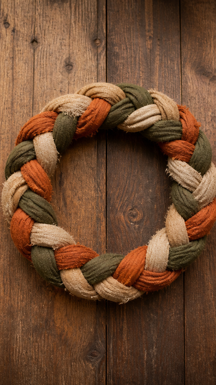 Braided Yarn Wreath Base