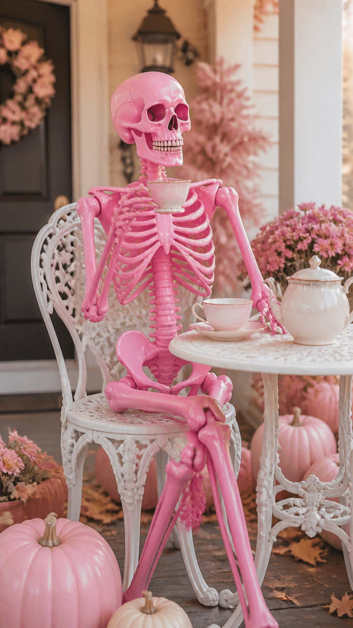 Bubblegum Pink Skeleton Accents