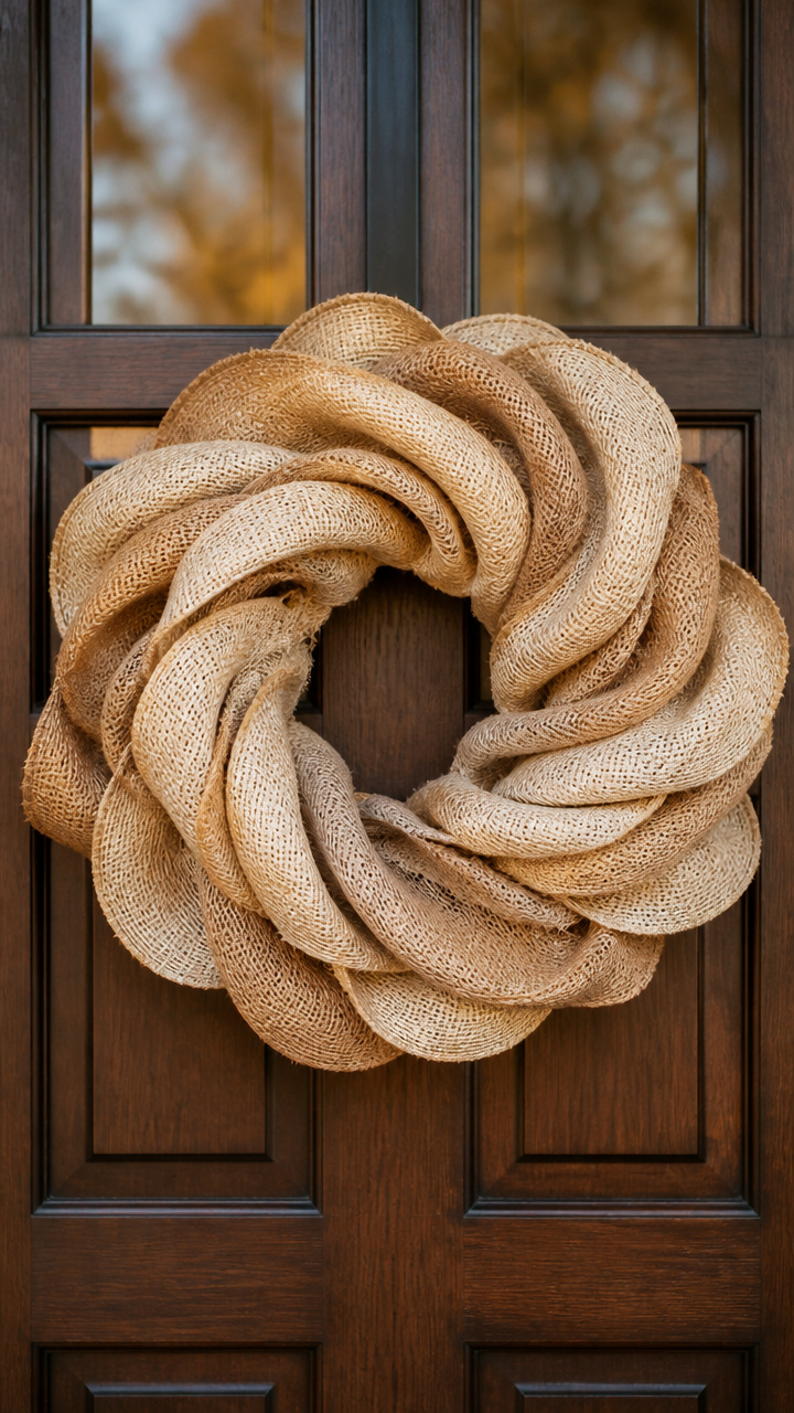 Burlap Ribbon Swirl