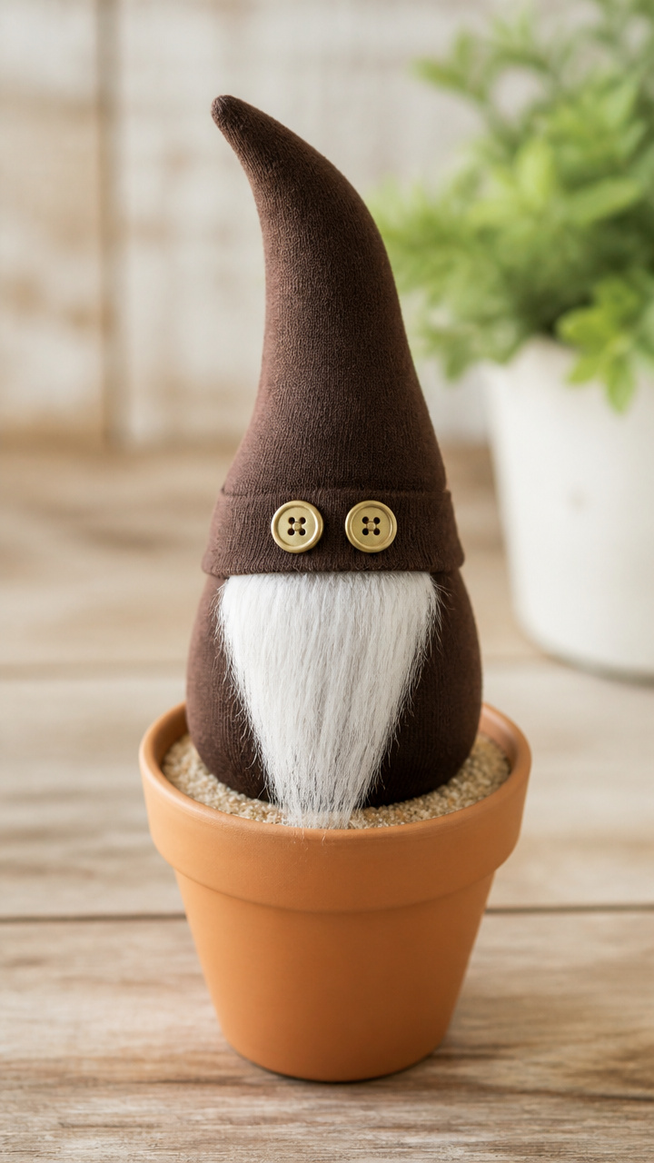 Button-Eyed Garden Gnome