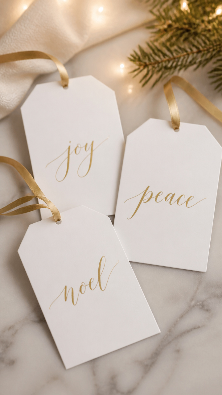 Calligraphy Ornament Tags
