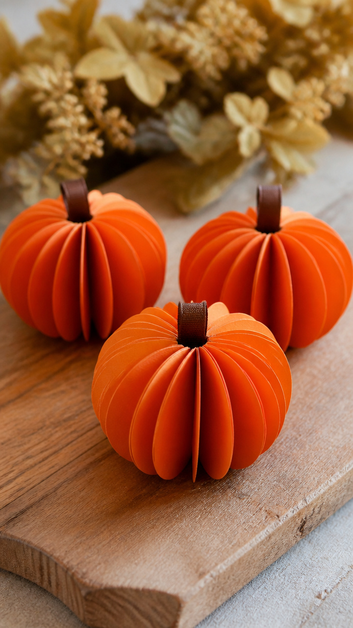 Cardstock Paper Pumpkins