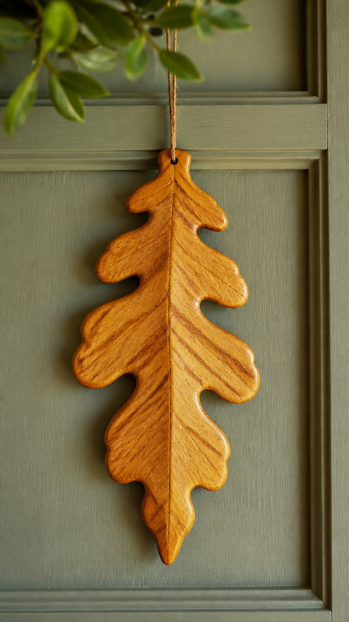 Carved Cedar Leaf Silhouette