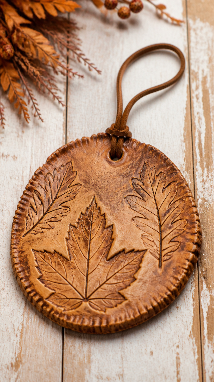 Carved Gourd Slice Hanger