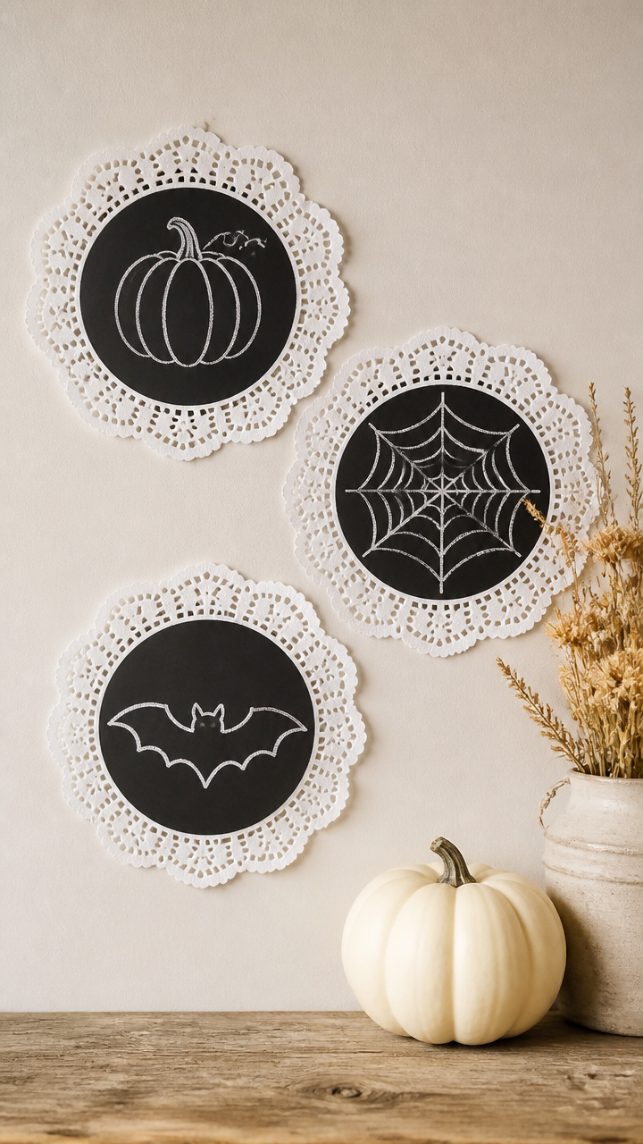 Chalkboard-Back Doily Signs
