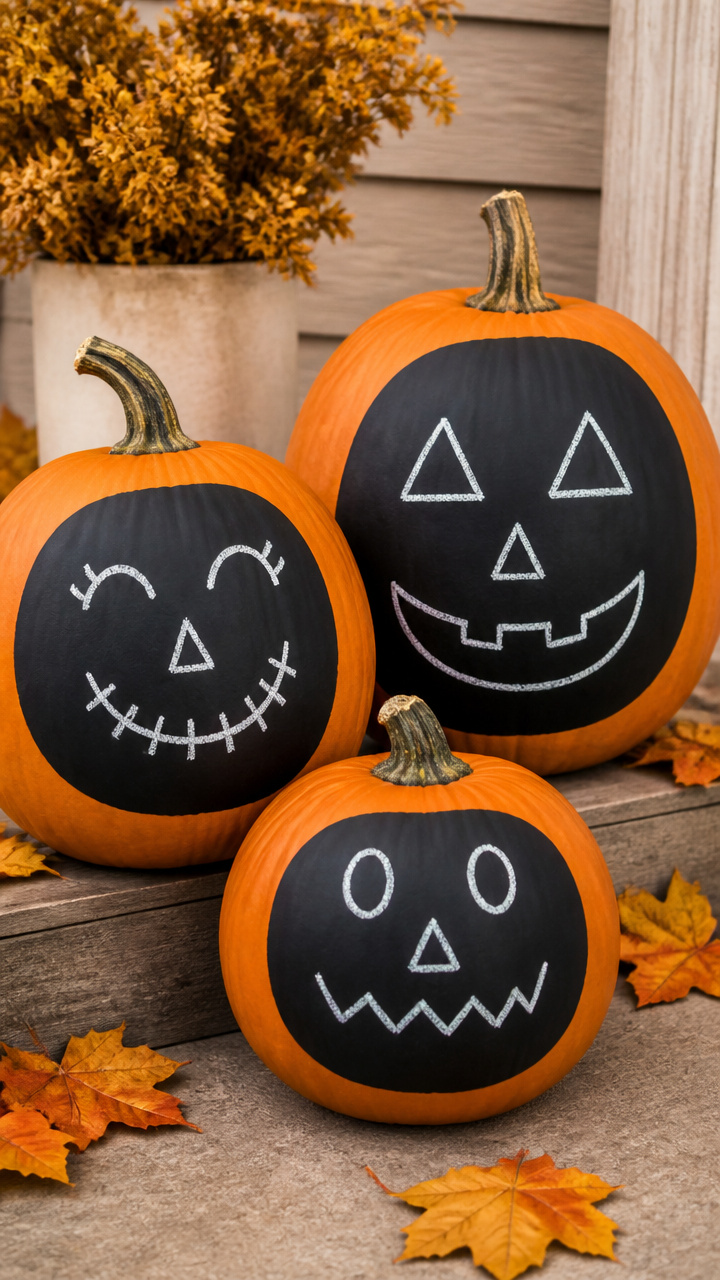 Chalkboard Paint Faces