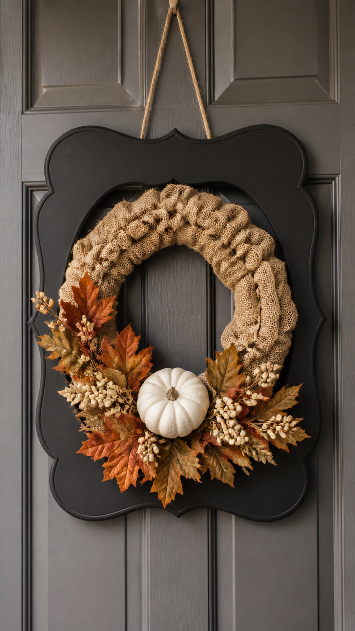 Chalkboard Paint Frame Wreath