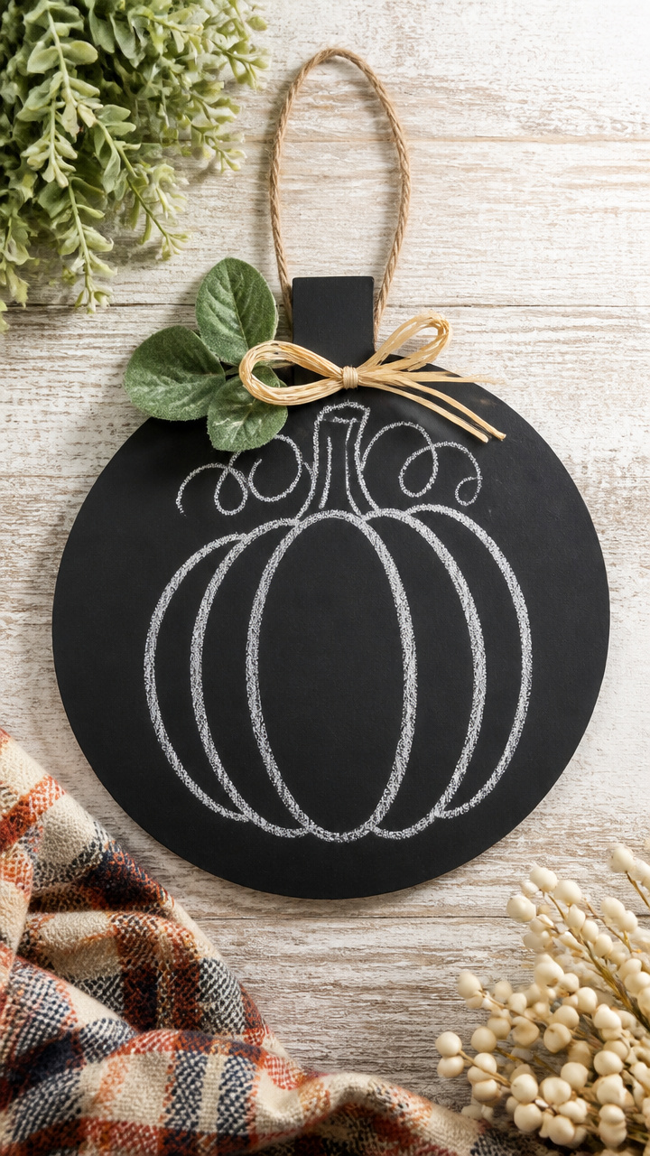 Chalkboard Paint Pumpkin