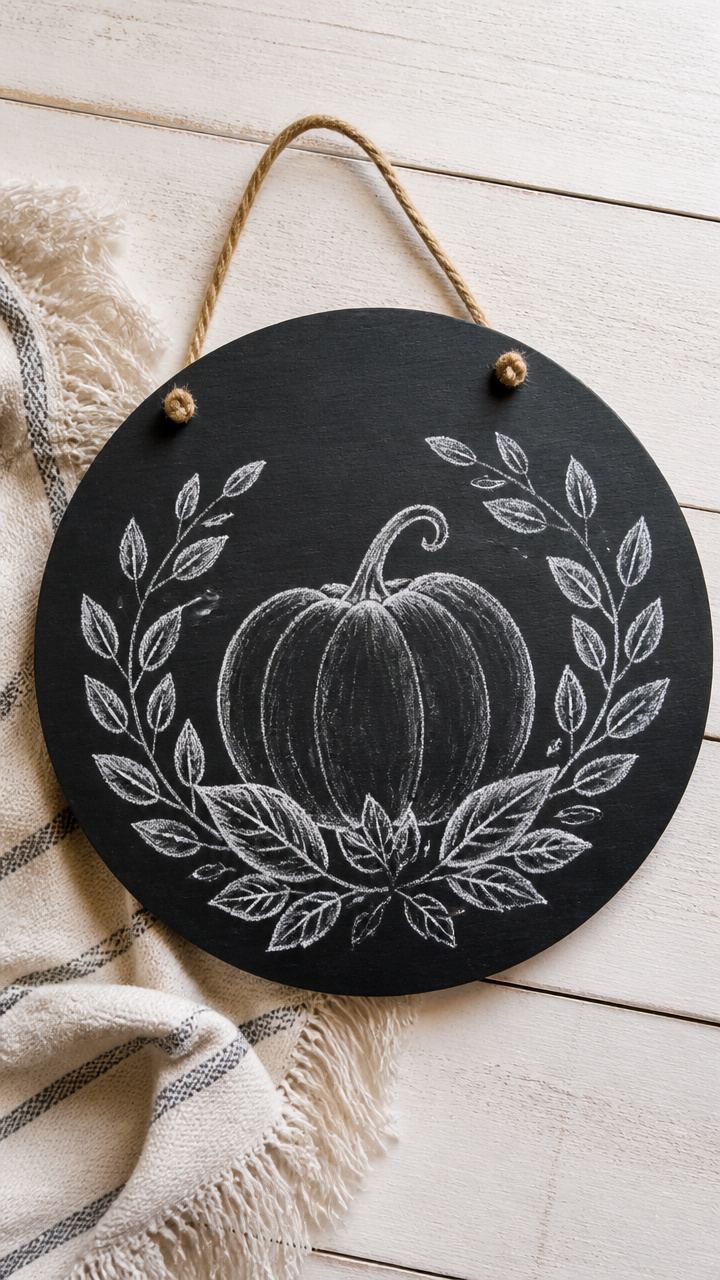 Chalkboard Paint Sign Hanger