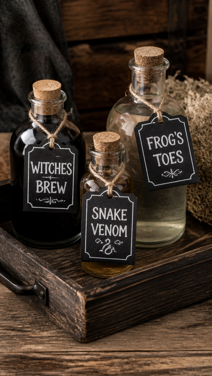 Chalkboard Potion Labels