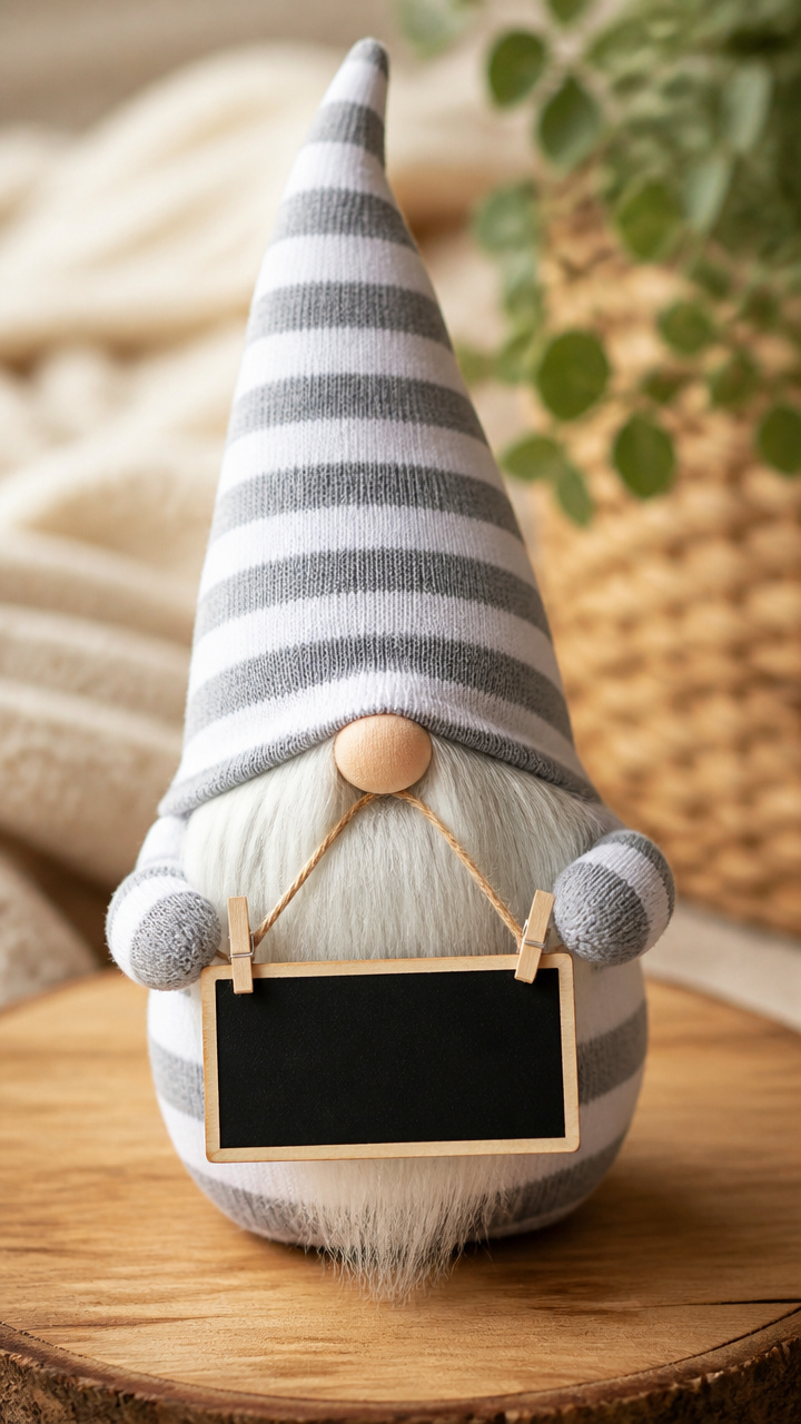 Chalkboard Sign Gnome